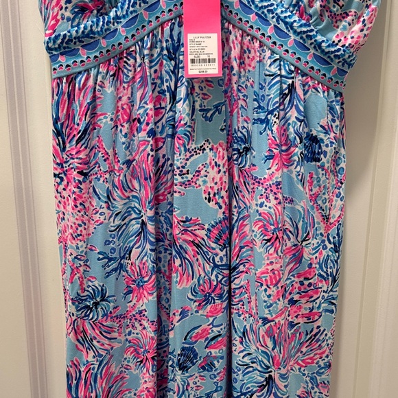 Lilly Pulitzer Blue and Pink Floral Dress 🆕 - Picture 5 of 7